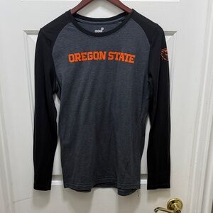 Oregon State Kids Long Sleeve Shirt - Charcoal and Black